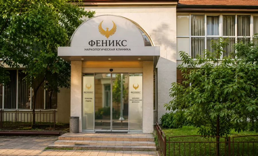 Вход в наркологическую клинику «Феникс» в Ноябрьске